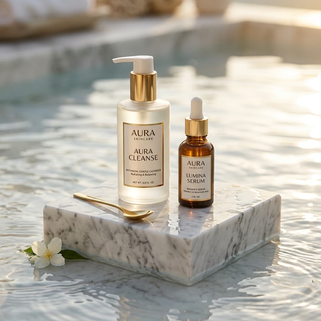 Ritual skincare pedestal
